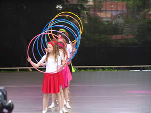 Hula Hoop mit den Tanzsternen