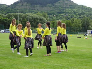 Die Tanzteufel mit dem Western zum Behindertensportfest