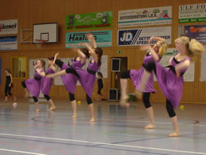 Die Galaxy Dancer kamen in Saalfeld auf Platz 6