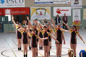 Die Formation Racing Dancer in der Kinderliga